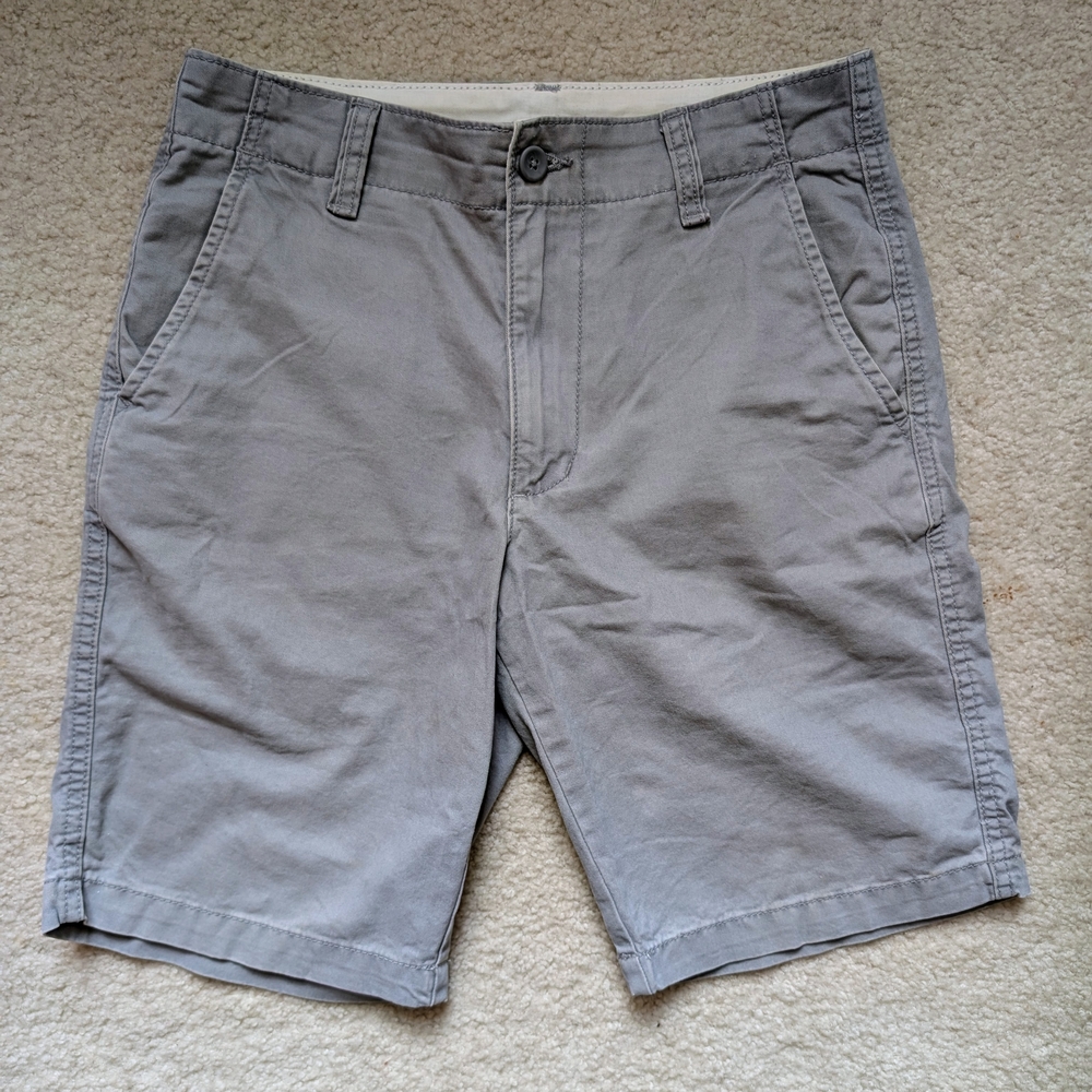 Old Navy Men's Light Gray Flat Front Shorts